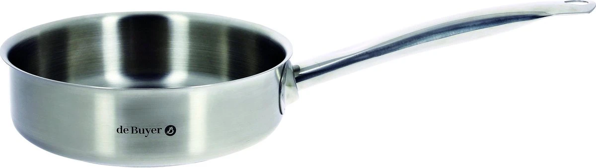 De Buyer Prim'Appety Hapjespan Inductie 28 Cm RVS - Zonder Anti Aanbaklaag