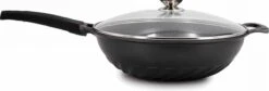 Cheffinger Wokpan Met Deksel - 32cm - Zwart - Pan - Keukenaccessoires 16 Cheffinger Wokpan Met Deksel - 32cm - Zwart - Pan - Keukenaccessoires -Pot Bevordering 1200x408
