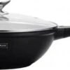 Royalty Line Marble Coating Wok - Met Glazen Deksel - Zwart - 30 Cm -Pot Bevordering 1200x424