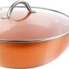 Swiss Pro+ - SP-WK28C - Aluminium Wokpan 28 Cm - Geschikt Voor Alle Warmtebronnen - Koper 2 Swiss Pro+ - SP-WK28C - Aluminium Wokpan 28 Cm - Geschikt Voor Alle Warmtebronnen - Koper -Pot Bevordering 1200x510 2