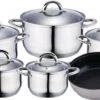 Edënbërg Classic Line - RVS Luxe Pannenset 12 Delig - Voorzien Van 5-Laags Bodem! 1 Edënbërg Classic Line - RVS Luxe Pannenset 12 Delig - Voorzien Van 5-Laags Bodem! -Pot Bevordering 1200x520