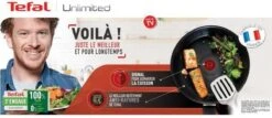 Tefal Unlimited + Induction Hoogwaardig Titanium Koekenpan - 28 Cm -Pot Bevordering 1200x521