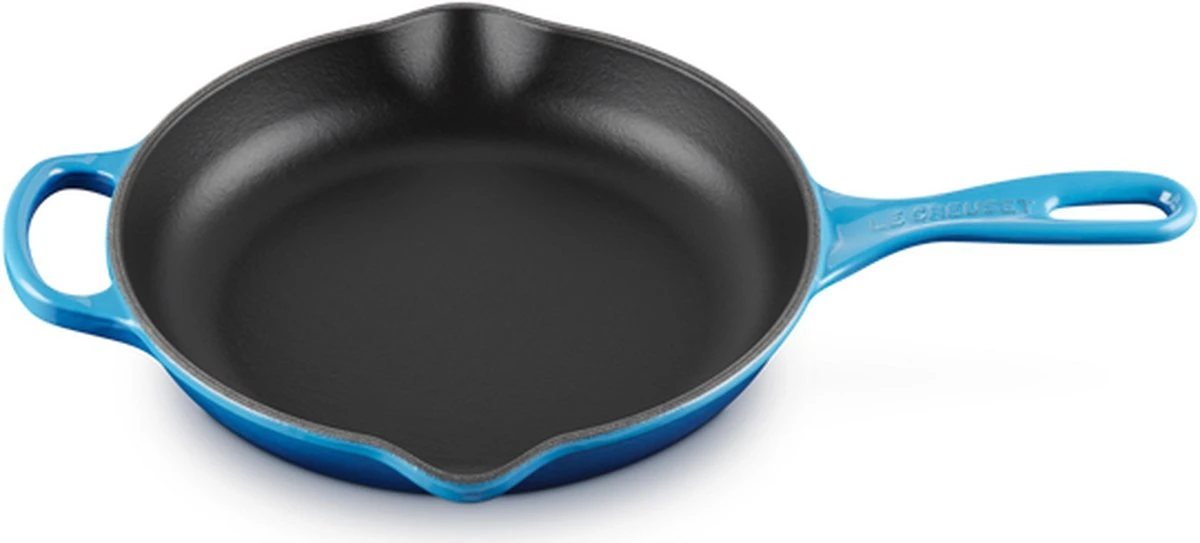 Le Creuset - Gietijzeren Ronde Skillet In Azure 23cm 3 Le Creuset - Gietijzeren Ronde Skillet In Azure 23cm