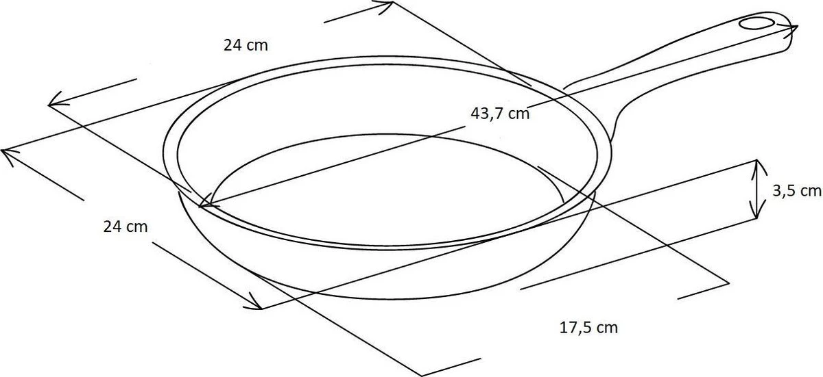 DeBuyer Mineral B Element Koekenpan - Zilver - Rond - Ø 24 Cm 6 DeBuyer Mineral B Element Koekenpan - Zilver - Rond - Ø 24 Cm - Afbeelding 4