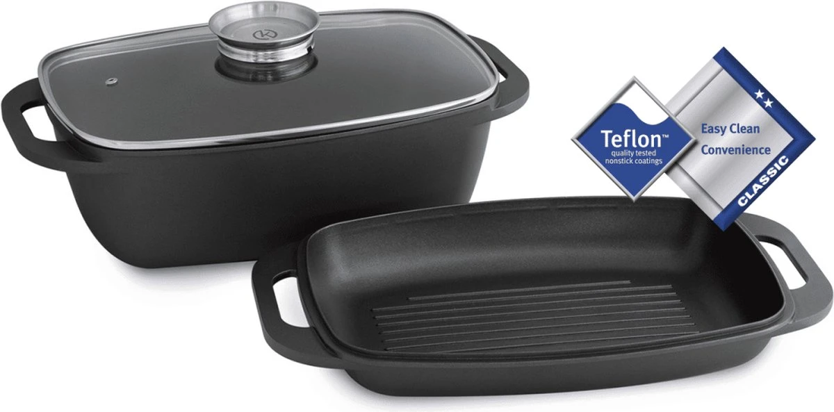 Gegoten Aluminium Braadpan - 7 L 3 Gegoten Aluminium Braadpan - 7 L