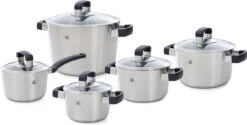 BK Conical Cool Pannenset - 5-delig - RVS - Geschikt Voor Alle Warmtebronnen 33 BK Conical Cool Pannenset - 5-delig - RVS - Geschikt Voor Alle Warmtebronnen -Pot Bevordering 1200x608 1