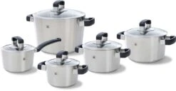 BK Conical Cool Glas Pannenset - 5-delig - Glazen Deksels - Geschikt Voor Alle Warmtebronnen -Pot Bevordering 1200x620 2