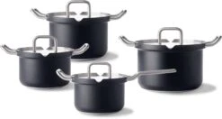BK Q-linair Master Black Kookpannenset - 4-delig - Veilig Afgietsysteem - Inductie 25 BK Q-linair Master Black Kookpannenset - 4-delig - Veilig Afgietsysteem - Inductie -Pot Bevordering 1200x643