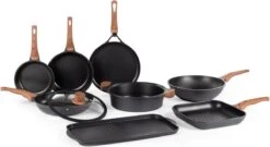 Rosmarino Black Line - Wokpan - Ø30cm - 100% PFAS & PFOA Vrij - Gegoten Aluminium - Non-stick Minerale Coating - Ergonomische Handgreep - Geschikt Voor Alle Warmtebronnen & Vaatwasser 23 Rosmarino Black Line - Wokpan - Ø30cm - 100% PFAS & PFOA Vrij - Gegoten Aluminium - Non-stick Minerale Coating - Ergonomische Handgreep - Geschikt Voor Alle Warmtebronnen & Vaatwasser -Pot Bevordering 1200x654