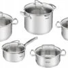 Tefal Duetto+ Pannenset -10 Delig- 5 Pannen - Kookpannenset - Zilver - Afdruipdeksels -Pot Bevordering 1200x675