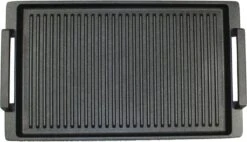 Eurolux Grillplaat Met Grepen - 41 X 24 X 2.5 Cm - Zwart - Aluminium - Geschikt Voor Alle Warmtebronnen -Pot Bevordering 1200x689 3