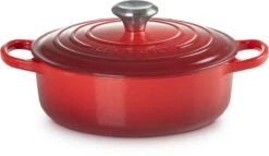 Le Creuset - Gietijzeren - Lage Braadpan - 24cm - Kersenrood 27 Le Creuset - Gietijzeren - Lage Braadpan - 24cm - Kersenrood -Pot Bevordering 1200x695 2