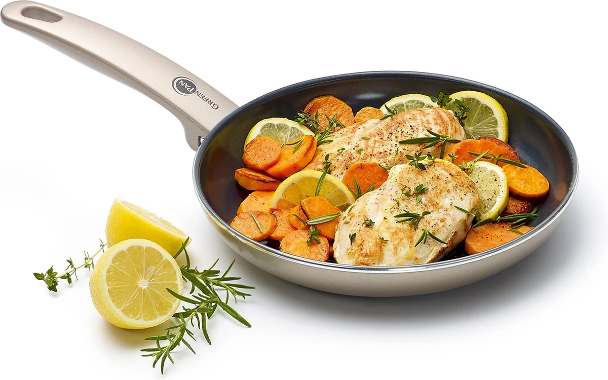 GreenPan Cambridge Koekenpan 28cm - Brons - Inductie - PFAS-vrij 18 GreenPan Cambridge Koekenpan 28cm - Brons - Inductie - PFAS-vrij - Afbeelding 16