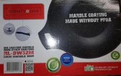 Royalty Line Marble Coating Wok - Met Glazen Deksel - Zwart - 30 Cm 12 Royalty Line Marble Coating Wok - Met Glazen Deksel - Zwart - 30 Cm -Pot Bevordering 1200x763 1