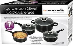 Prima Pannenset 7 Delig - Kleine Pannen - Zwart - Antiaanbaklaag - Kookset - Met Deksel - Kookpannen - Sauspan - Cadeau Voor Man En Vrouw 8 Prima Pannenset 7 Delig - Kleine Pannen - Zwart - Antiaanbaklaag - Kookset - Met Deksel - Kookpannen - Sauspan - Cadeau Voor Man En Vrouw -Pot Bevordering 1200x768 1