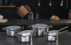 Tefal Nordica Pannenset 4 Delig - Steelpan Ø16 Cm & Kookpan Ø 18 + Ø 20 + Ø 24 Cm -Pot Bevordering 1200x772