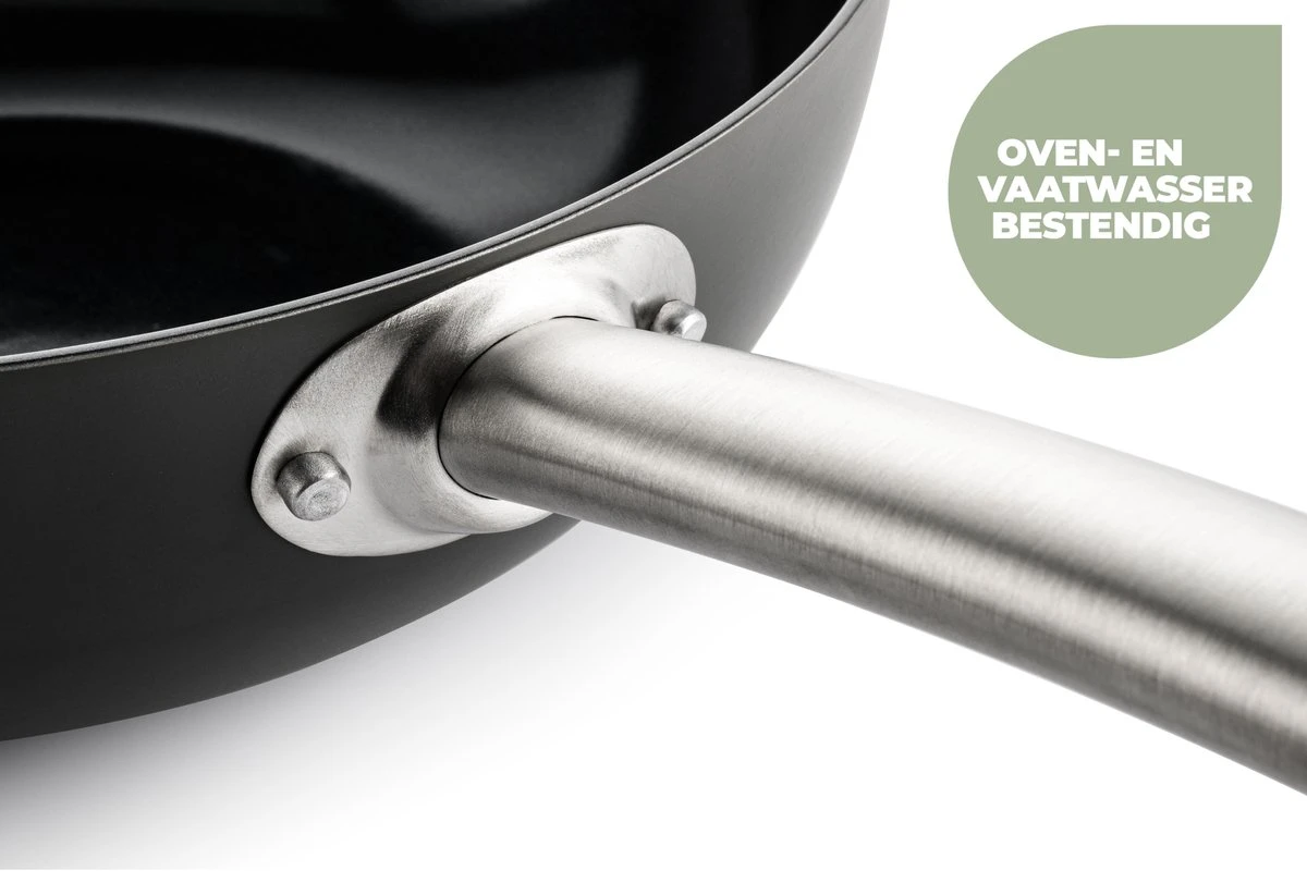 ISENVI Murray Keramische Koekenpan 24 CM - RVS Greep 9 ISENVI Murray Keramische Koekenpan 24 CM - RVS Greep - Afbeelding 7