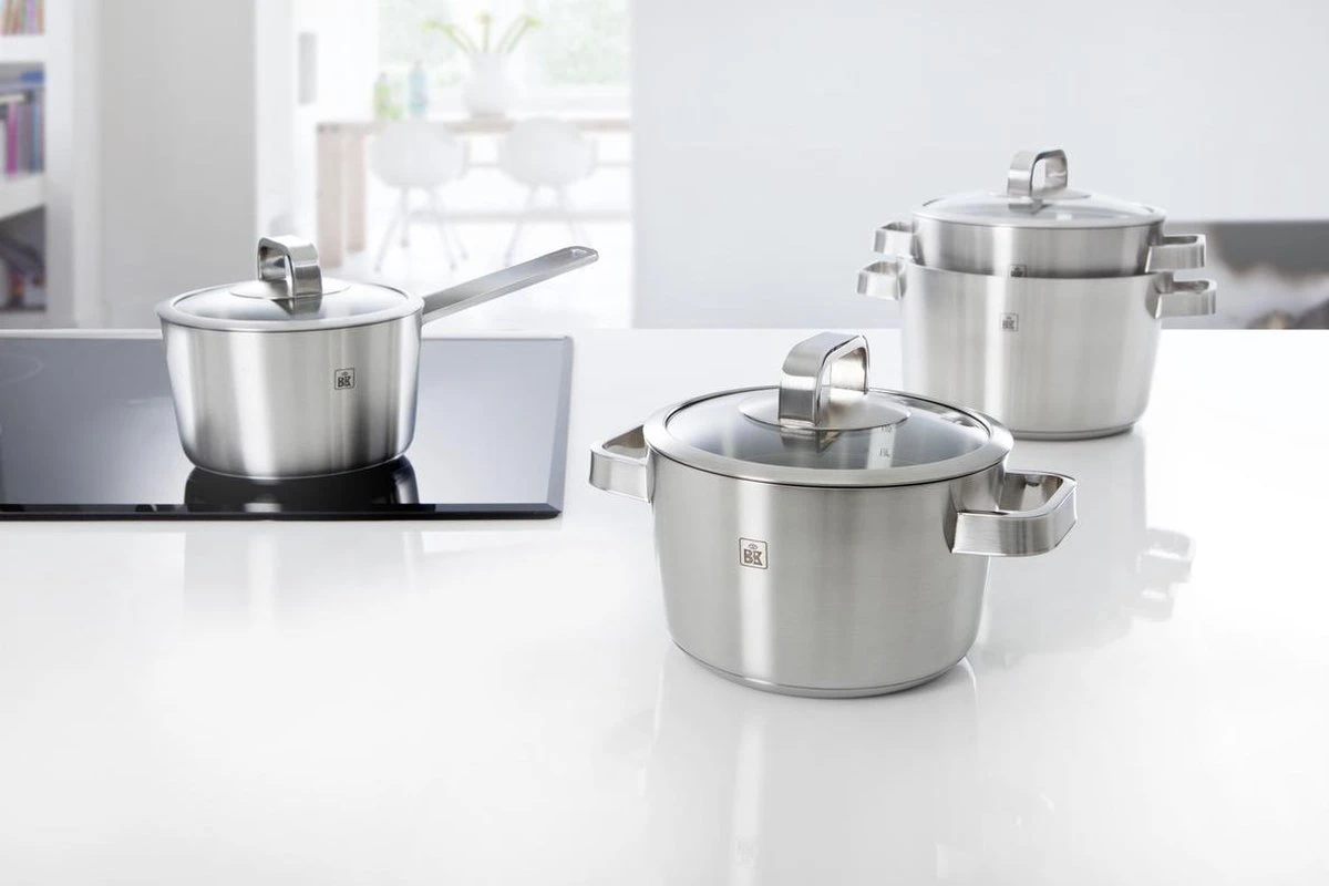 BK Conical Glas Pannenset - 4-delig - Glazen Deksels 5 BK Conical Glas Pannenset - 4-delig - Glazen Deksels - Afbeelding 3