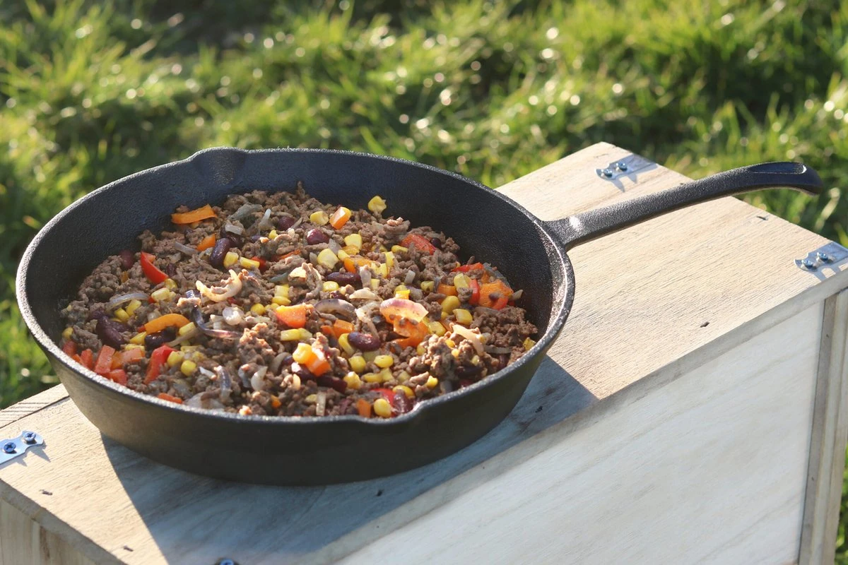 The Windmill Koekenpan Skillet Extra - 31,5 Cm - Gietijzer Zwart 9 The Windmill Koekenpan Skillet Extra - 31,5 Cm - Gietijzer Zwart - Afbeelding 7