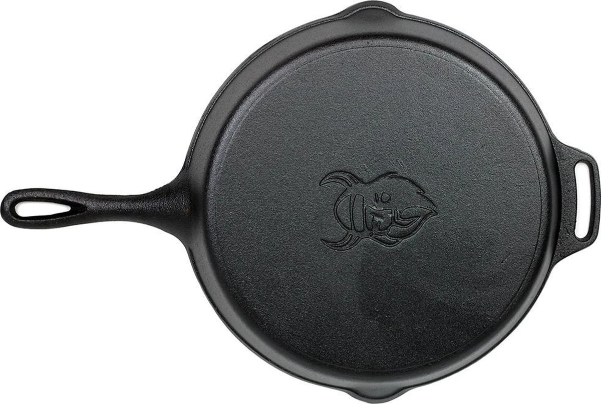 Valhal Outdoor Skillet / Koekenpan Met Steel - Gietijzer, Diameter 30cm - VH30 4 Valhal Outdoor Skillet / Koekenpan Met Steel - Gietijzer, Diameter 30cm - VH30 - Afbeelding 2