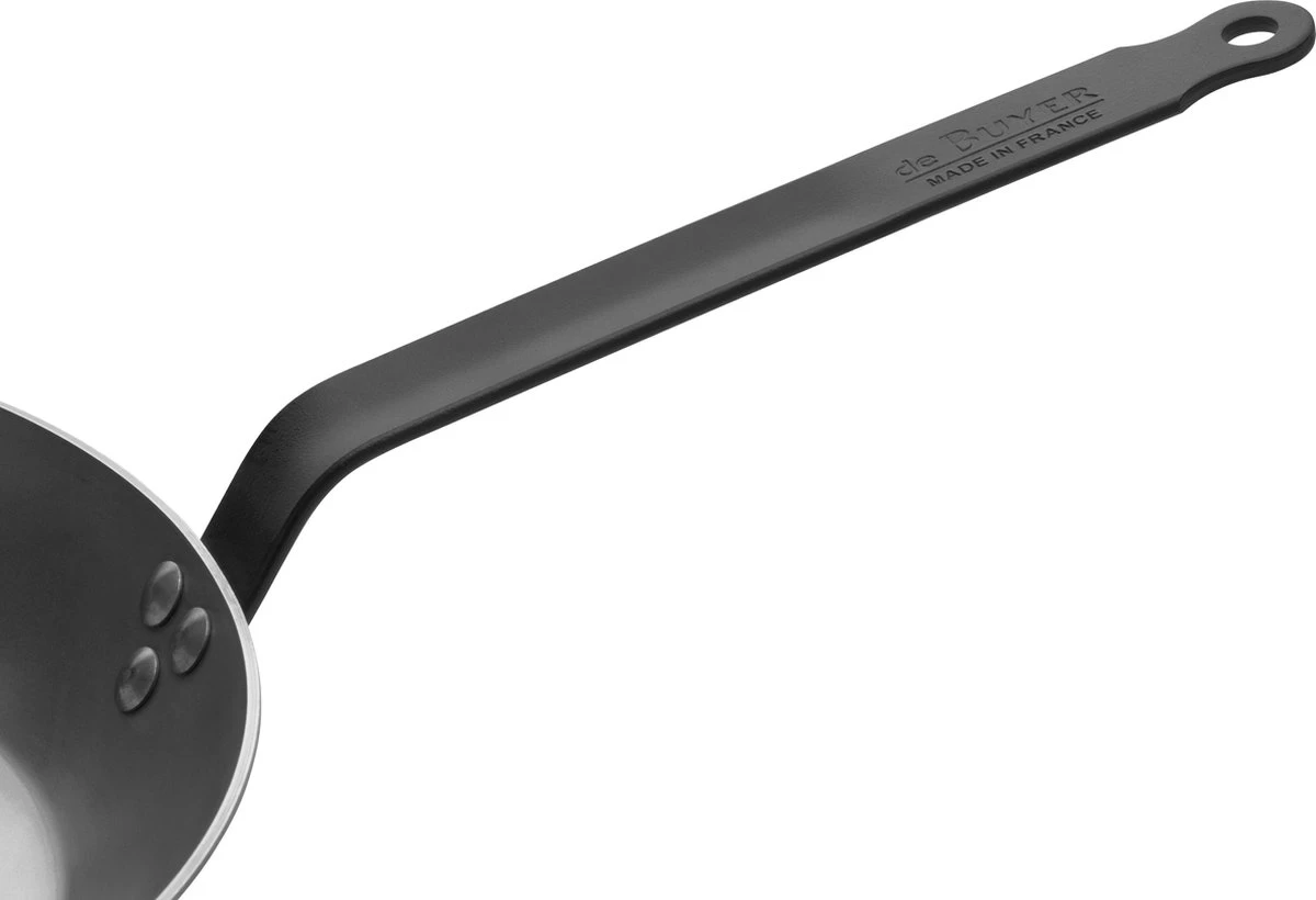 DeBuyer Mineral B Black Wok - 28cm - Staal 5 DeBuyer Mineral B Black Wok - 28cm - Staal - Afbeelding 3