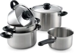 BK Karaat+ Pannenset - 5-delig - RVS – Geschikt Voor Alle Warmtebronnen