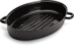 Emalia Geëmailleerde Braadpan Met Deksel 7L - Braadslede - Bakpan - Grillpan - Emaille - Zwart -Pot Bevordering 1200x872 4