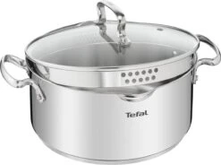 Tefal Duetto+ Pannenset -10 Delig- 5 Pannen - Kookpannenset - Zilver - Afdruipdeksels 18 Tefal Duetto+ Pannenset -10 Delig- 5 Pannen - Kookpannenset - Zilver - Afdruipdeksels -Pot Bevordering 1200x893