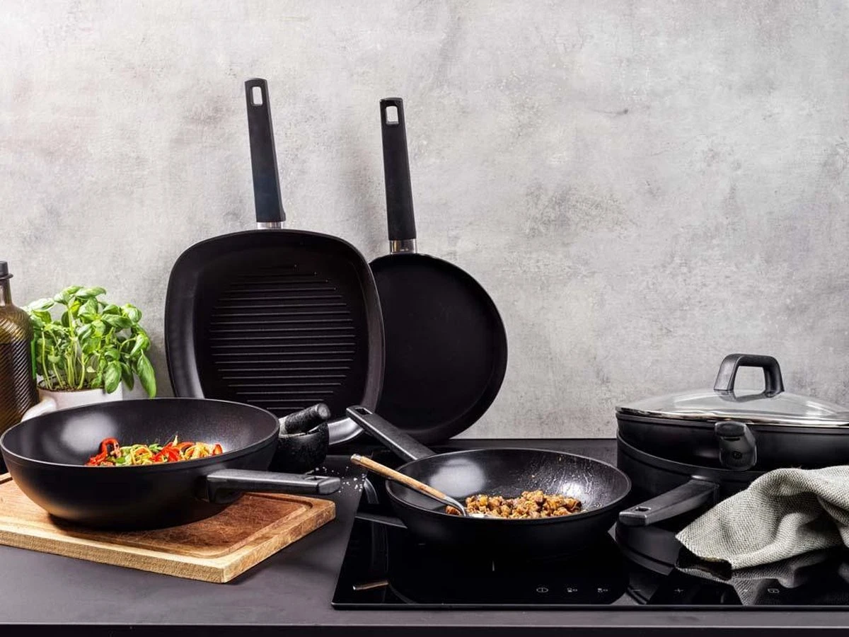 Gero Erik Koekenpan Ø 28cm - Aluminium - Inductie - PFAS-vrij 5 Gero Erik Koekenpan Ø 28cm - Aluminium - Inductie - PFAS-vrij - Afbeelding 3