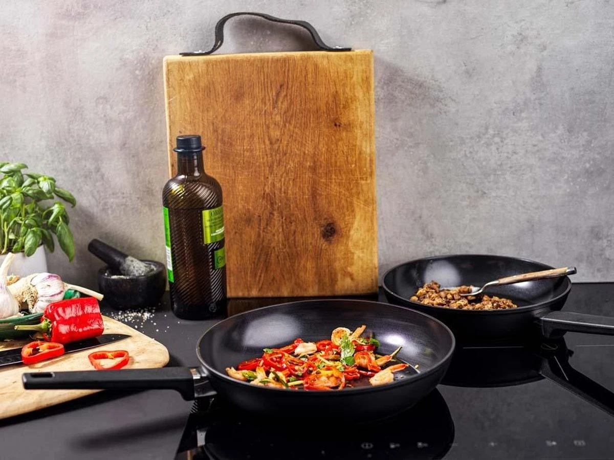 Gero Erik Koekenpan Ø 28cm - Aluminium - Inductie - PFAS-vrij 6 Gero Erik Koekenpan Ø 28cm - Aluminium - Inductie - PFAS-vrij - Afbeelding 4