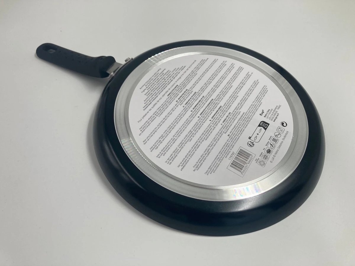 Zwarte Crêpe Pan 26 Centimeter Aluminium Inductiepan - Zwarte Pannenkoekenpan - Pan Met Steel 6 Zwarte Crêpe Pan 26 Centimeter Aluminium Inductiepan - Zwarte Pannenkoekenpan - Pan Met Steel - Afbeelding 4