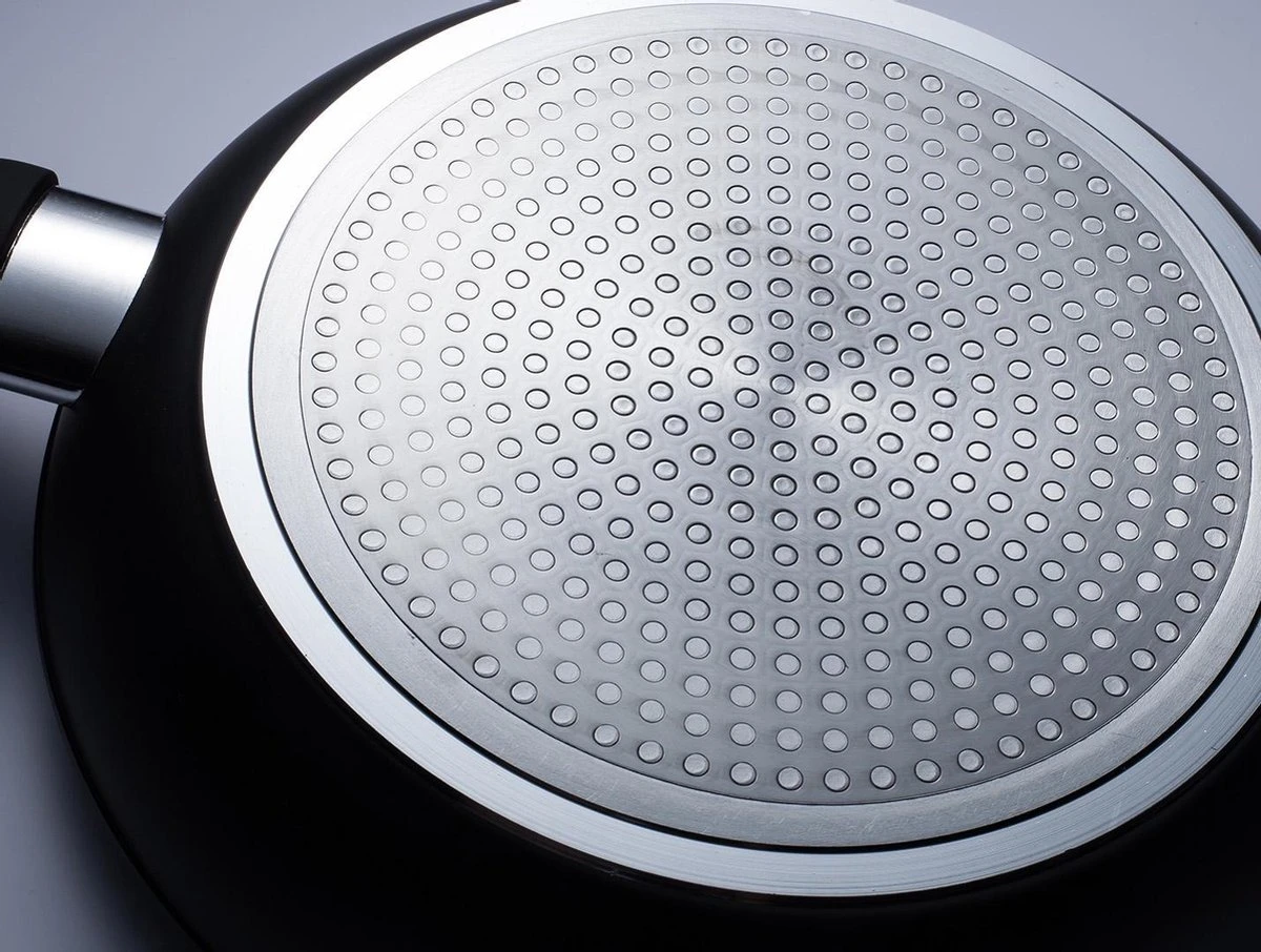 Sola Hapjespan Stonehenge - Ø 28 Cm - Zwart/wit - Aluminium - Antiaanbaklaag 5 Sola Hapjespan Stonehenge - Ø 28 Cm - Zwart/wit - Aluminium - Antiaanbaklaag - Afbeelding 3