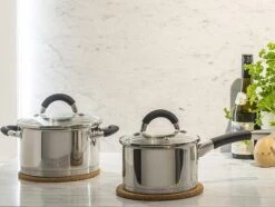 Sola Pannenset Venice - 4 Delig - Ø 16,16,18,20 Cm - Zilver - RVS - Sandwichbodem -Pot Bevordering 1200x906 3