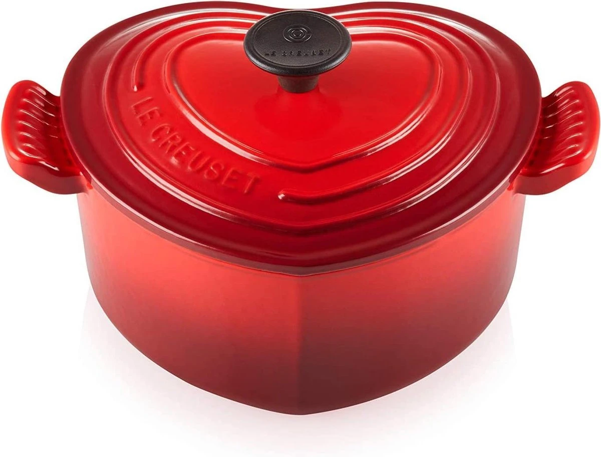 LE CREUSET - Signature - Braadpan Hart 20cm Rood 3 LE CREUSET - Signature - Braadpan Hart 20cm Rood