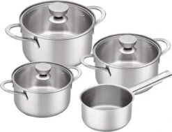 Nieuwkomers 18 Brabantia Futura Kookpannenset - 4 Delig - RVS