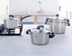 BK Conical Cool Pannenset - 4-delig - RVS – Geschikt Voor Alle Warmtebronnen -Pot Bevordering 1200x935