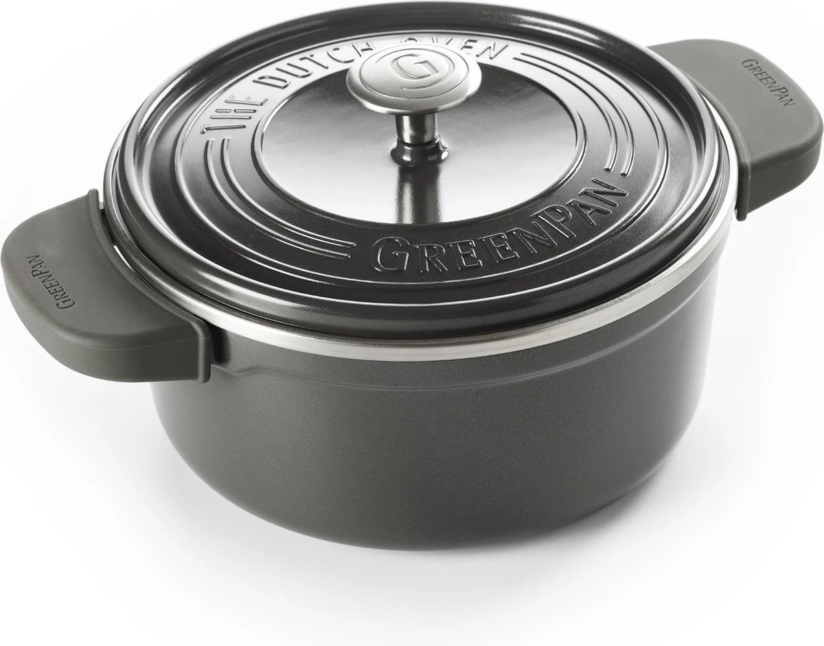 GreenPan Featherweights Braadpan 22cm - Zwart - Inductie - PFAS-vrij 3 GreenPan Featherweights Braadpan 22cm - Zwart - Inductie - PFAS-vrij