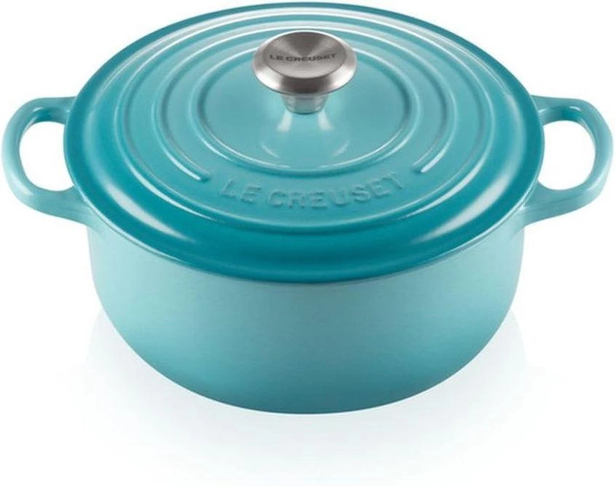 Le Creuset Braadpan Signature Caribbean Blue - ø 20 Cm / 2.4 Liter 3 Le Creuset Braadpan Signature Caribbean Blue - ø 20 Cm / 2.4 Liter