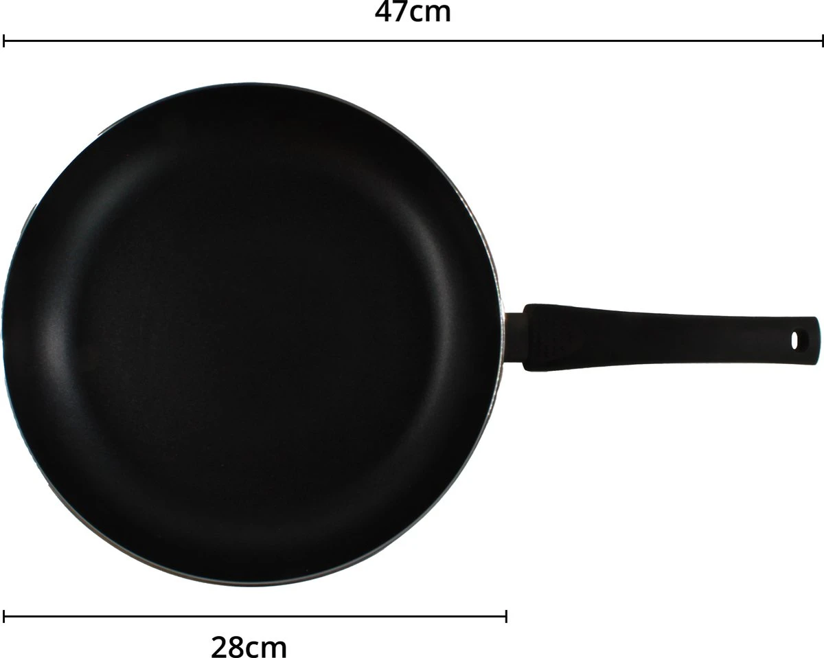Miller Hapjespan Inductie 28cm - Alle Warmtebronnen - Anti Aanbaklaag 4 Miller Hapjespan Inductie 28cm - Alle Warmtebronnen - Anti Aanbaklaag - Afbeelding 2