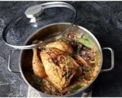 Demeyere Apollo Hapjespan - Met Glasdeksel - Ø28 CM 6 Demeyere Apollo Hapjespan - Met Glasdeksel - Ø28 CM -Pot Bevordering 1200x972 4