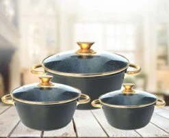 Cheffinger Luxe Braadpannen Set - Rose Gold Line - 6 Delig - Inclusief Deksel - Inductie - 20, 24 & 28CM 9 Cheffinger Luxe Braadpannen Set - Rose Gold Line - 6 Delig - Inclusief Deksel - Inductie - 20, 24 & 28CM -Pot Bevordering 1200x982