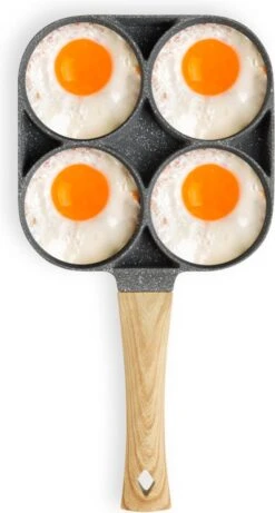 Magnani - Eierpan - 4 Bakplaten Van ⌀ 8 Cm - Voor Gas- En Elektrische Kookplaten - Aluminium - Houten Handvat - 38 X 18.7 X 2 Cm 17 Magnani - Eierpan - 4 Bakplaten Van ⌀ 8 Cm - Voor Gas- En Elektrische Kookplaten - Aluminium - Houten Handvat - 38 X 18.7 X 2 Cm -Pot Bevordering 643x1200