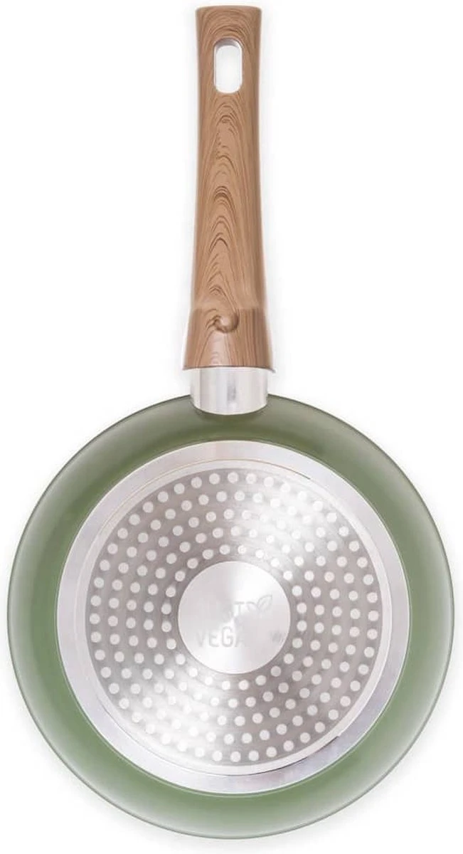 Just Vegan Koekenpan ECO Met Afneembaar Handvat 20 Cm Aluminium Groen 6 Just Vegan Koekenpan ECO Met Afneembaar Handvat 20 Cm Aluminium Groen - Afbeelding 4