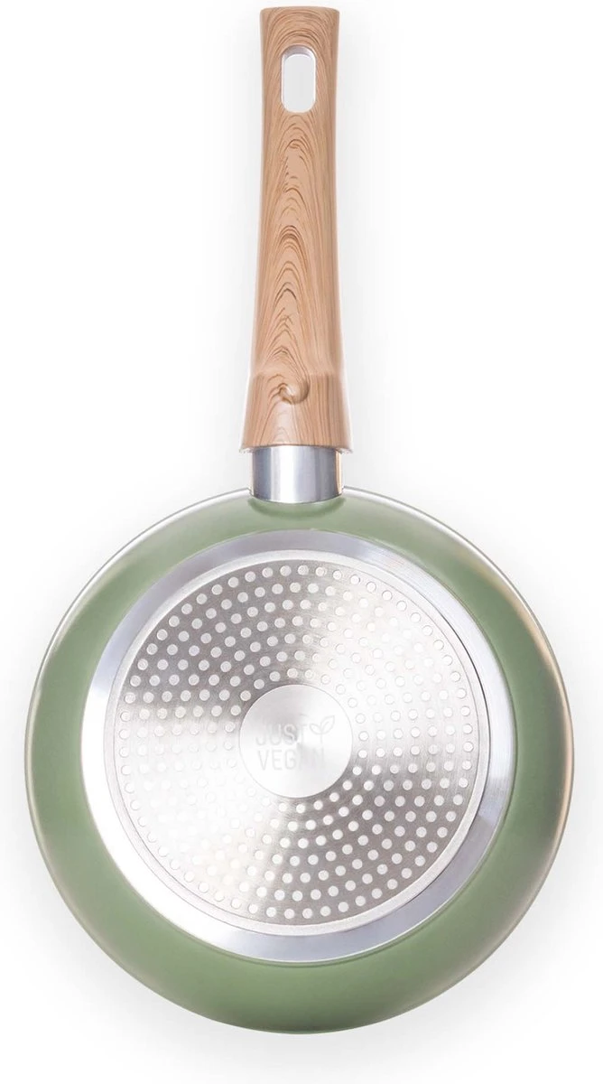 Just Vegan Koekenpan ECO Met Afneembaar Handvat 20 Cm Aluminium Groen 3 Just Vegan Koekenpan ECO Met Afneembaar Handvat 20 Cm Aluminium Groen