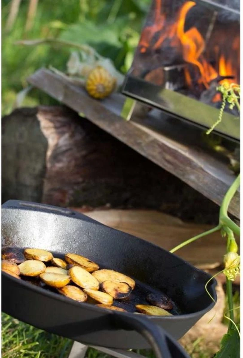 Petromax Skillet - Gietijzer - Koekenpan Met Steel En Handgreep - ø35cm Fp35t 11 Petromax Skillet - Gietijzer - Koekenpan Met Steel En Handgreep - ø35cm Fp35t - Afbeelding 9