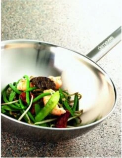 Demeyere Wok - Ø 30 Cm - Vlakke Bodem 16 Demeyere Wok - Ø 30 Cm - Vlakke Bodem -Pot Bevordering 925x1200